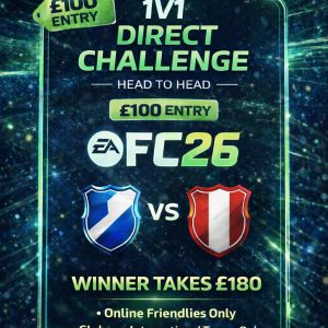 £100 Direct Challenge 1V1 FC26 Entry