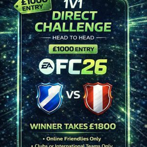 £1000 Direct Challenge 1V1 FC26 Entry