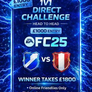 £1000 Direct Challenge 1V1 FC25 Entry