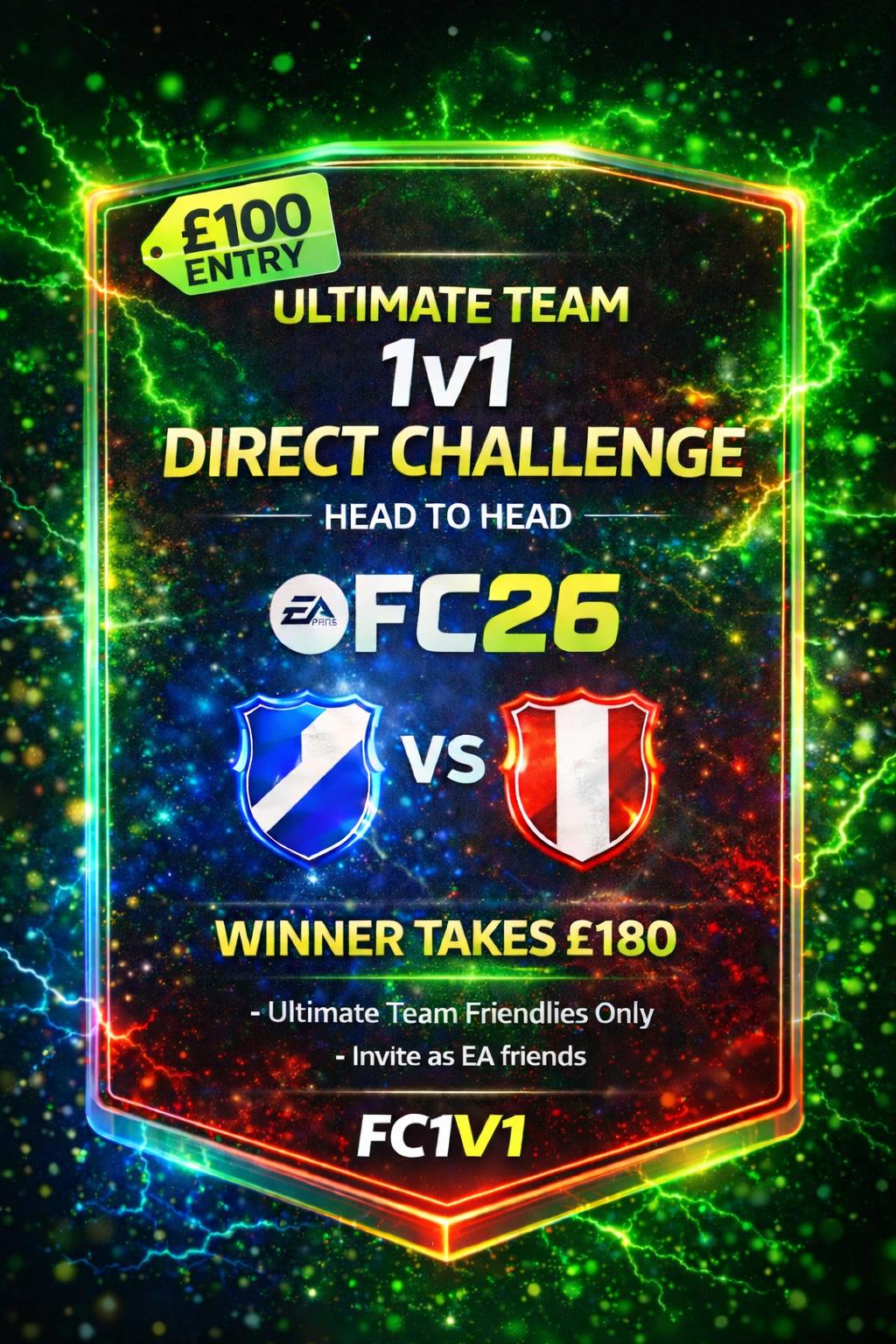 100£ Entry Ultimate Team Fc1v1