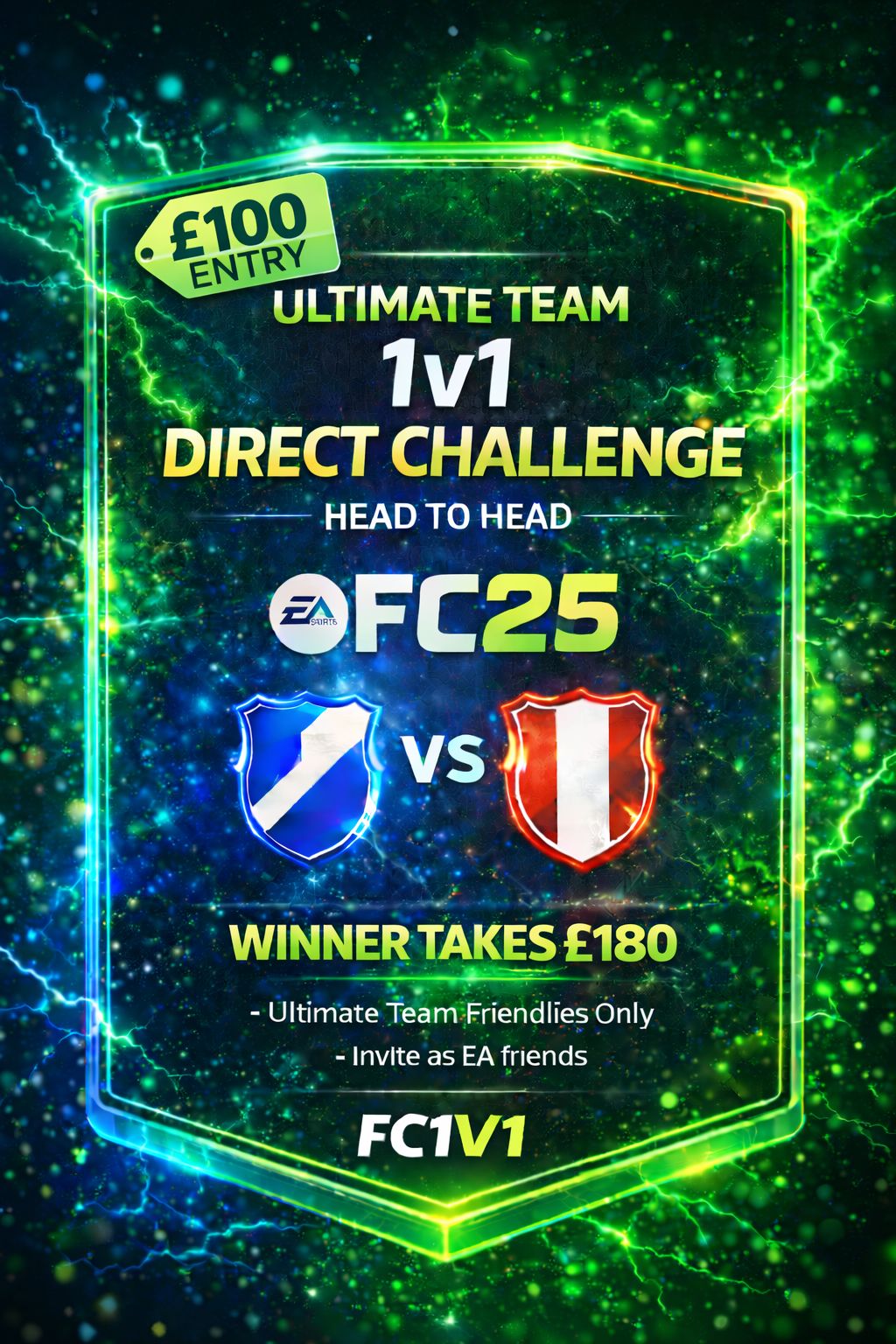 100£ Entry Ultimate Team Fc1v1