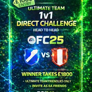 £1000 Ultimate Team 1V1 Direct Challenge FC25 Entry