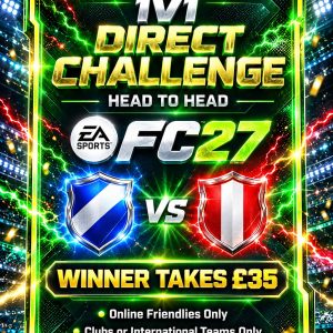 £20 Direct Challenge 1V1 FC27 Entry