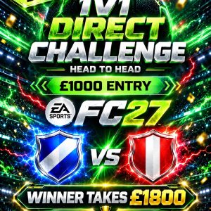 £1000 Direct Challenge 1V1 FC27 Entry