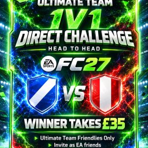 £20 Ultimate Team 1V1 Direct Challenge FC27 Entry