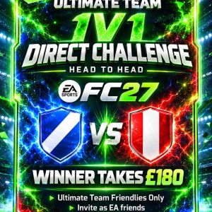 £100 Ultimate Team 1V1 Direct Challenge FC27 Entry