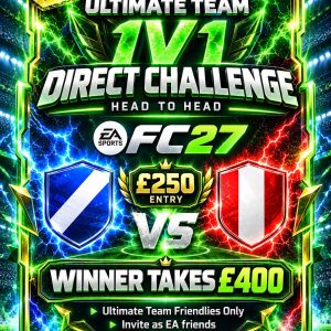 £250 Ultimate Team 1V1 Direct Challenge FC27 Entry